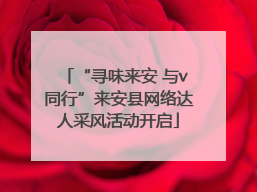 “寻味来安 与v同行”来安县网络达人采风活动开启