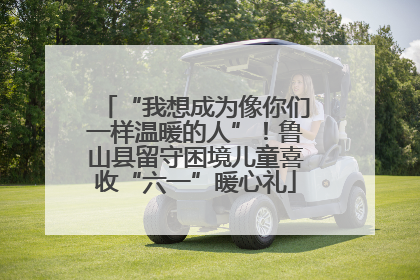 “我想成为像你们一样温暖的人”！鲁山县留守困境儿童喜收“六一”暖心礼