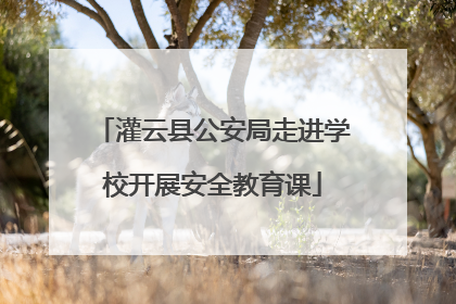 灌云县公安局走进学校开展安全教育课