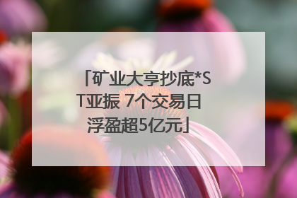 矿业大亨抄底*ST亚振 7个交易日浮盈超5亿元