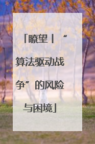瞭望丨“算法驱动战争”的风险与困境