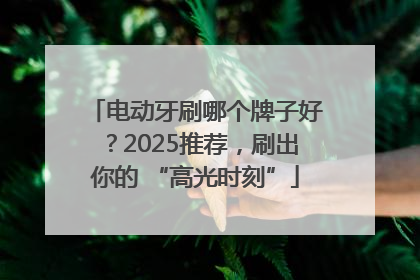 电动牙刷哪个牌子好？2025推荐，刷出你的 “高光时刻”