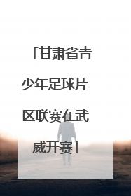 甘肃省青少年足球片区联赛在武威开赛
