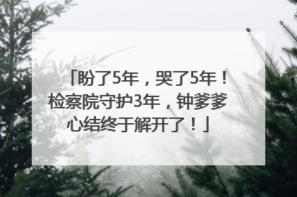 盼了5年，哭了5年！检察院守护3年，钟爹爹心结终于解开了！