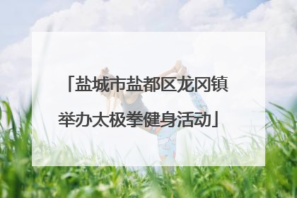 盐城市盐都区龙冈镇举办太极拳健身活动