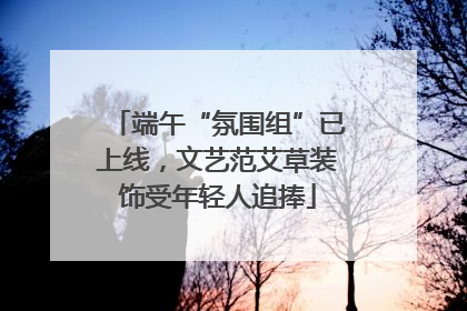 端午“氛围组”已上线，文艺范艾草装饰受年轻人追捧