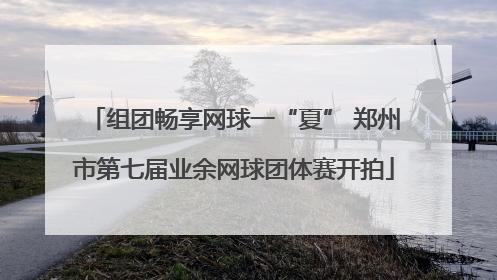 组团畅享网球一“夏” 郑州市第七届业余网球团体赛开拍