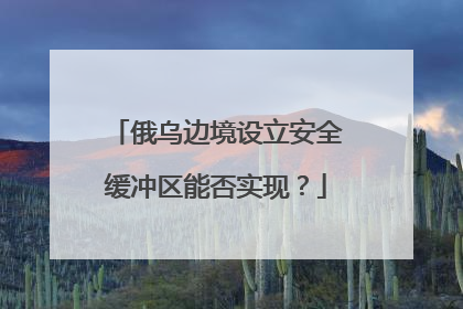 俄乌边境设立安全缓冲区能否实现？