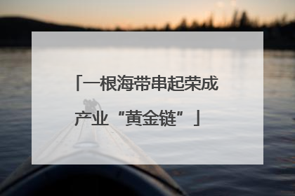 一根海带串起荣成产业“黄金链”
