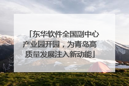 东华软件全国副中心产业园开园，为青岛高质量发展注入新动能