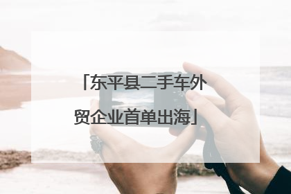东平县二手车外贸企业首单出海