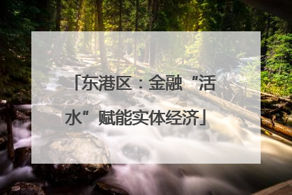 东港区：金融“活水”赋能实体经济