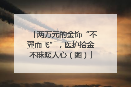 两万元的金饰“不翼而飞”，医护拾金不昧暖人心（图）