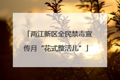 两江新区全民禁毒宣传月“花式整活儿”