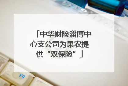 中华财险淄博中心支公司为果农提供“双保险”