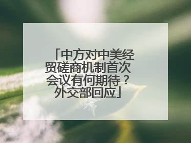 中方对中美经贸磋商机制首次会议有何期待？外交部回应
