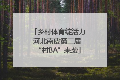 乡村体育绽活力 河北南皮第二届“村BA”来袭