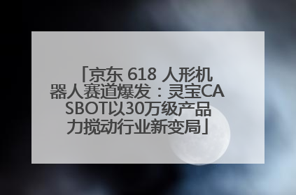 京东 618 人形机器人赛道爆发：灵宝CASBOT以30万级产品力搅动行业新变局