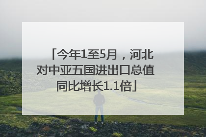 今年1至5月，河北对中亚五国进出口总值同比增长1.1倍