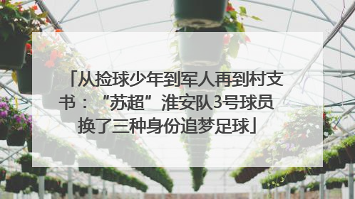 从捡球少年到军人再到村支书：“苏超”淮安队3号球员换了三种身份追梦足球