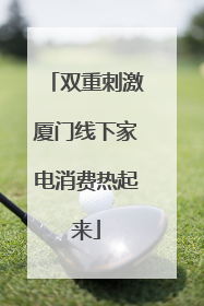 双重刺激厦门线下家电消费热起来