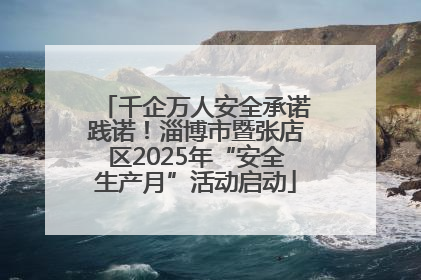 千企万人安全承诺践诺！淄博市暨张店区2025年“安全生产月”活动启动
