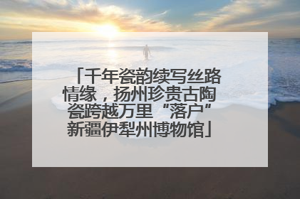 千年瓷韵续写丝路情缘，扬州珍贵古陶瓷跨越万里“落户”新疆伊犁州博物馆