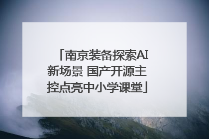 南京装备探索AI新场景 国产开源主控点亮中小学课堂