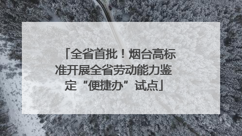 全省首批！烟台高标准开展全省劳动能力鉴定“便捷办”试点