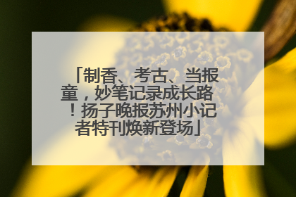 制香、考古、当报童，妙笔记录成长路！扬子晚报苏州小记者特刊焕新登场