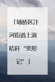 埇桥区汴河街道上演秸秆“变形记”