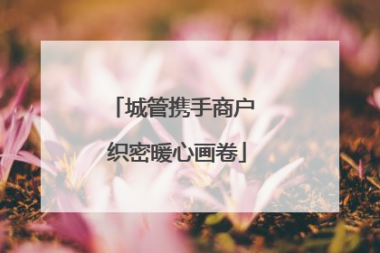 城管携手商户 织密暖心画卷