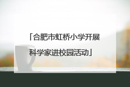 合肥市虹桥小学开展科学家进校园活动