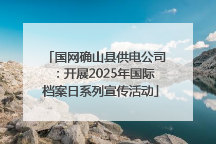 国网确山县供电公司：开展2025年国际档案日系列宣传活动