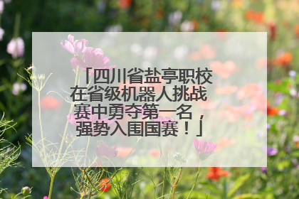四川省盐亭职校在省级机器人挑战赛中勇夺第一名，强势入围国赛！