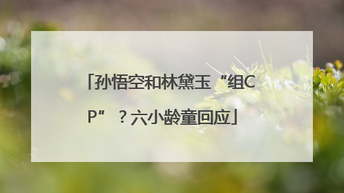 孙悟空和林黛玉“组CP”？六小龄童回应
