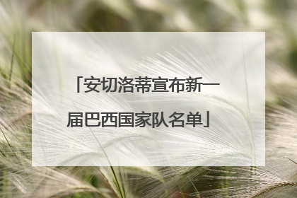 安切洛蒂宣布新一届巴西国家队名单