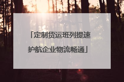 定制货运班列提速 护航企业物流畅通