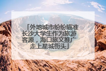外地城市纷纷瞄准长沙大学生作为旅游客源，海口旅文推广走上星城街头