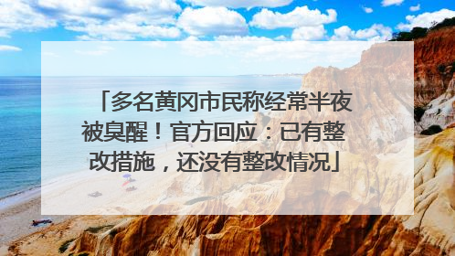 多名黄冈市民称经常半夜被臭醒！官方回应：已有整改措施，还没有整改情况