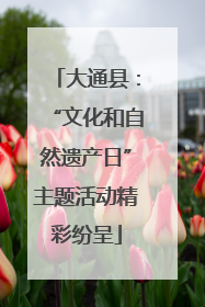 大通县：“文化和自然遗产日”主题活动精彩纷呈