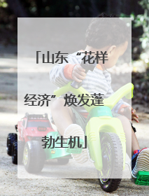 山东“花样经济”焕发蓬勃生机
