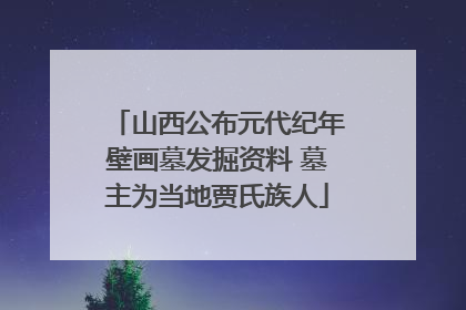 山西公布元代纪年壁画墓发掘资料 墓主为当地贾氏族人