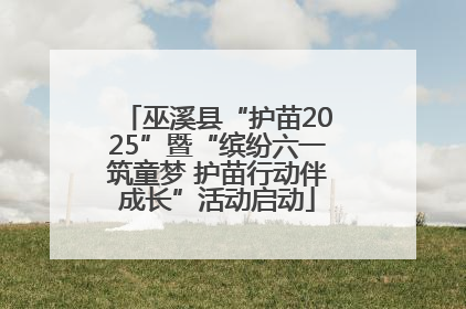 巫溪县“护苗2025”暨“缤纷六一筑童梦 护苗行动伴成长”活动启动