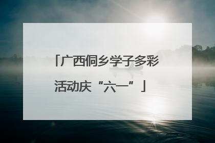 广西侗乡学子多彩活动庆“六一”