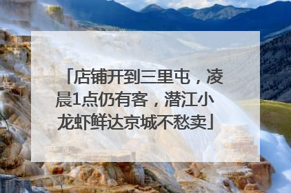 店铺开到三里屯，凌晨1点仍有客，潜江小龙虾鲜达京城不愁卖