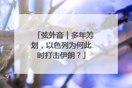 弦外音｜多年筹划，以色列为何此时打击伊朗？