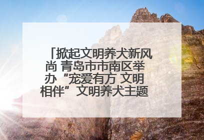掀起文明养犬新风尚 青岛市市南区举办“宠爱有方 文明相伴”文明养犬主题宣传活动