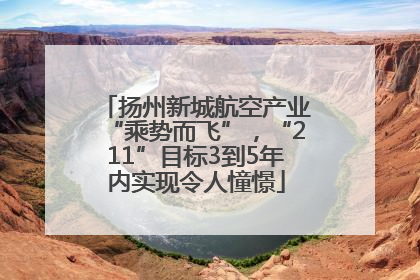 扬州新城航空产业“乘势而飞”，“211”目标3到5年内实现令人憧憬