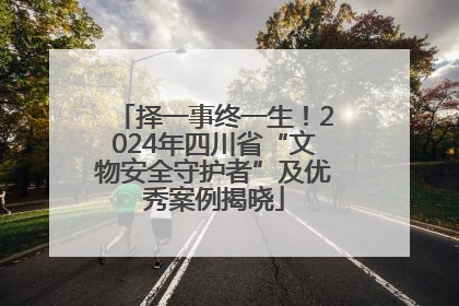 择一事终一生！2024年四川省“文物安全守护者”及优秀案例揭晓